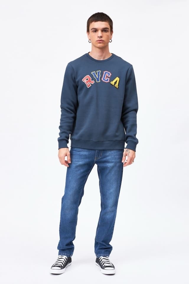 Buzo cuello redondo rvca letterman