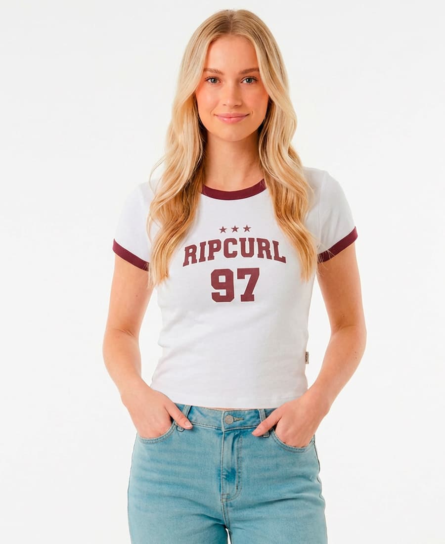 Remera Rip Curl Fitted Ringer