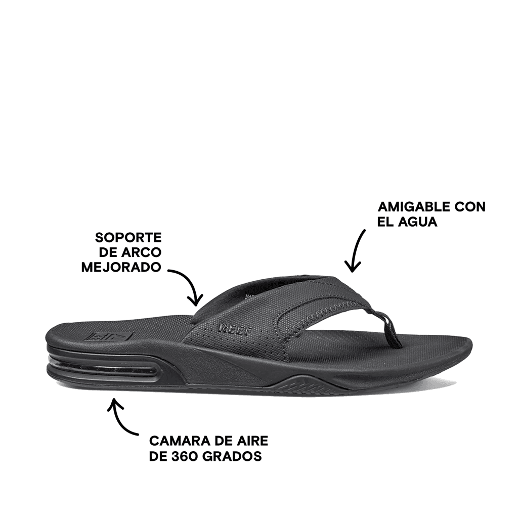 Ojotas FANNING ALL BLACK