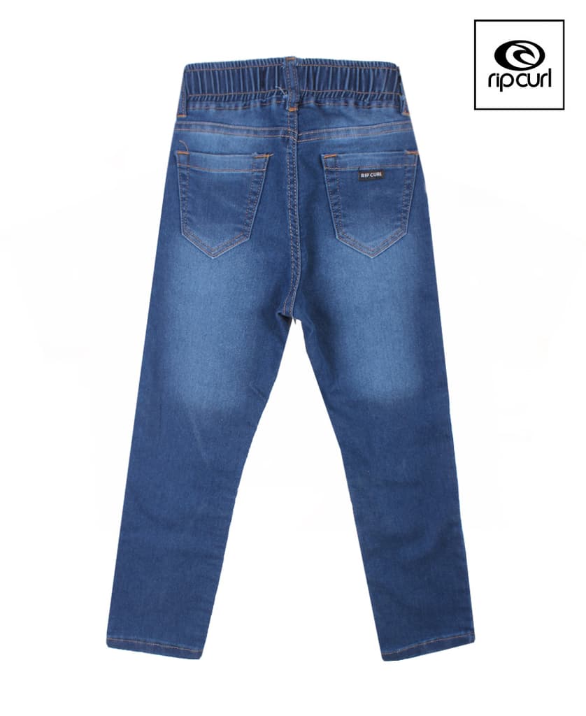 Jean Bebe Rip Curl Jogger Pins Mid Blue
