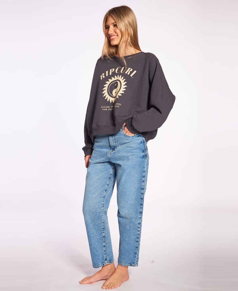 Jean Mom Rip Curl Mid Blue