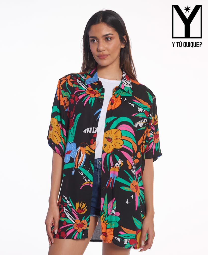 Camisa Mujer Y tu Quique? Oversize Selva
