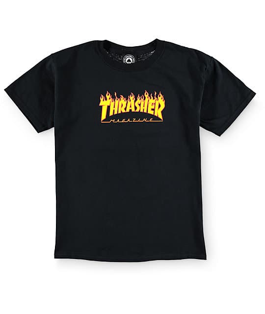 Remera Niño Thrasher Flame