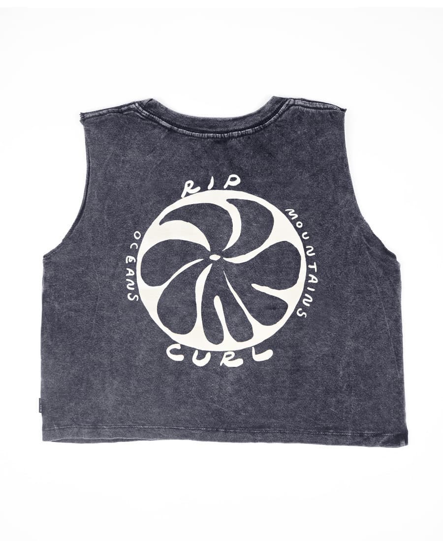 Musculosa Niña Rip Curl Crop Oceans Acid