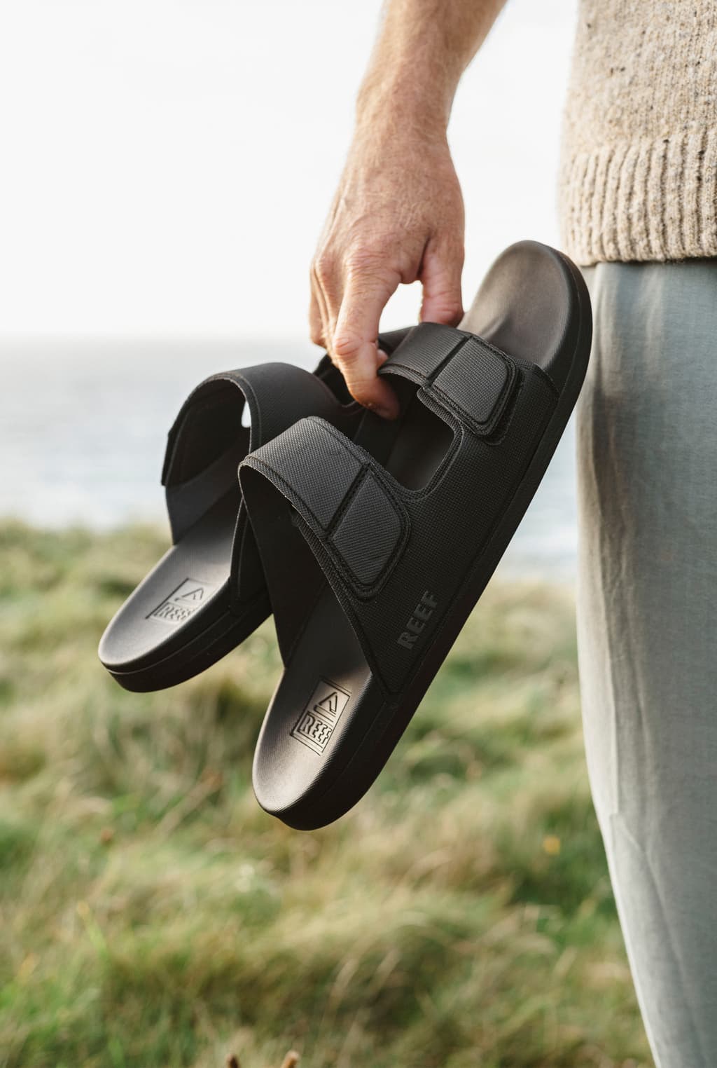 Sandalias Reef Cushion Tradewind Black