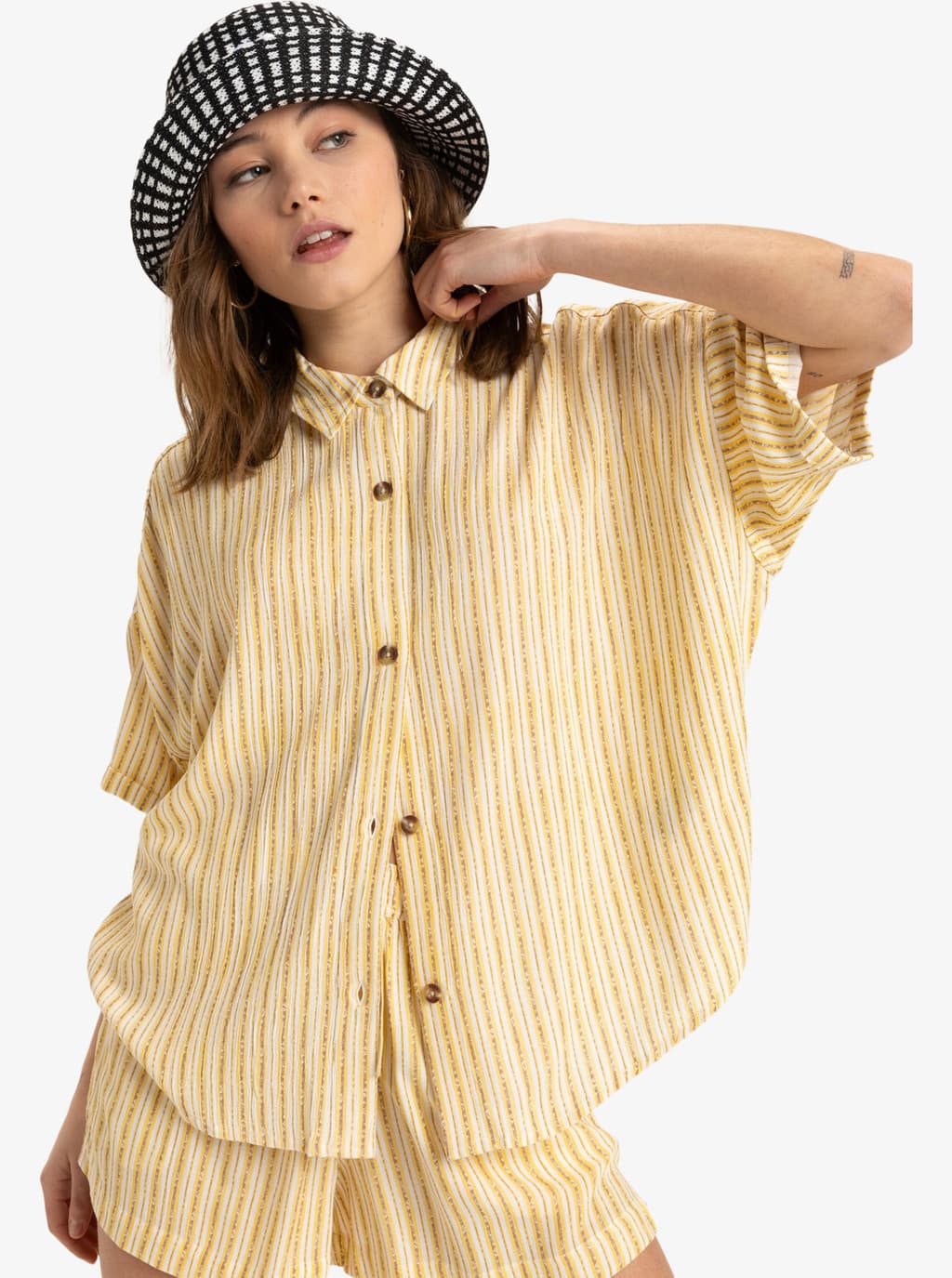 Camisa Roxy Beach Nostalgia Crinkle