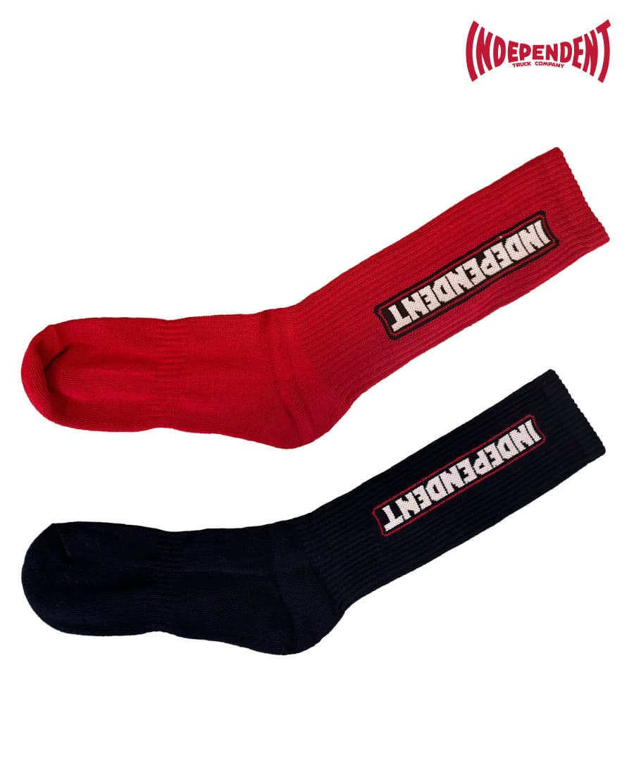 Medias Independent Bar Logo Stripe