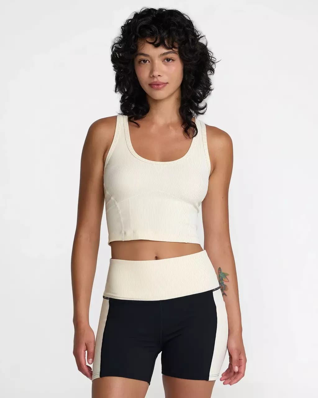 Top RVCA Scoop Neck Long Line
