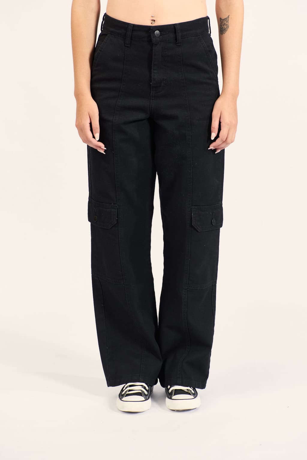 Jean Billabong Straight Black Cargo