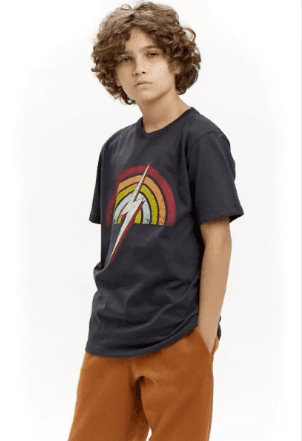 Remera Niño Bolt Tee Rainbow