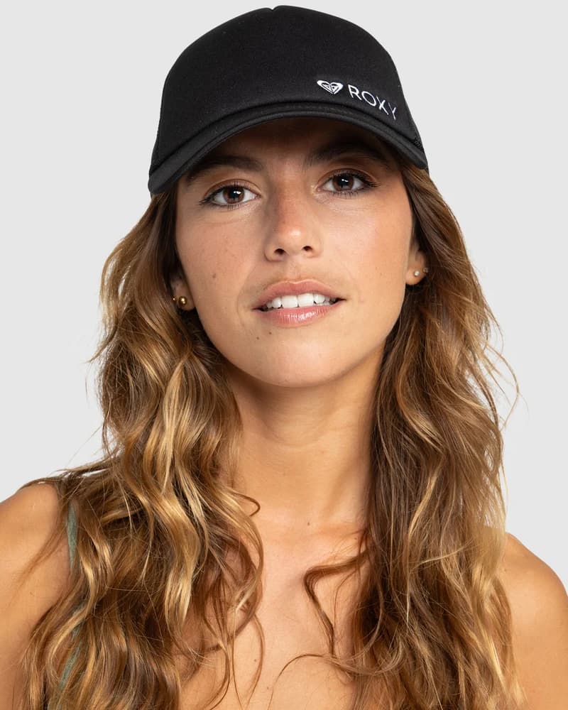 Gorra Mujer Trucker Curva Roxy Finishline 3 Black